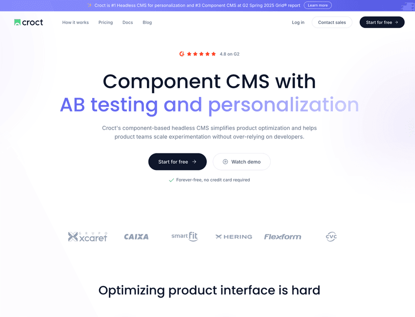 Croct CMS Project
